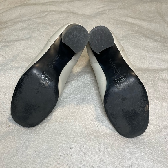 AllSaints White Leather Booties - Picture 3 of 4